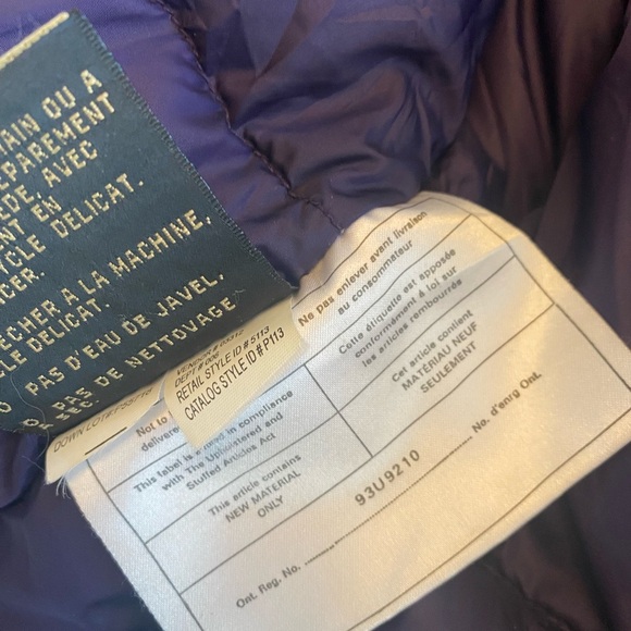 Eddie Bauer Ridge Gore Tex purple goose down hooded jacket - Picture 12 of 12